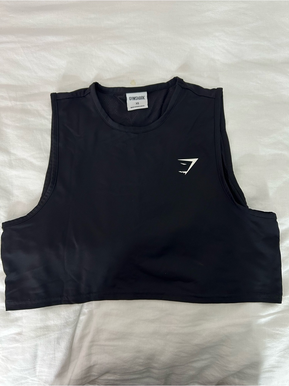 Gymshark Black Performance Cropped Tank